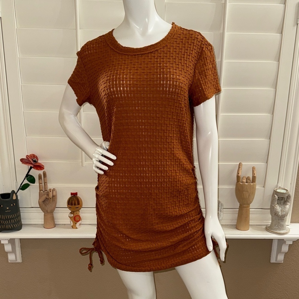 Free People Beach Tate Side Cinch Mini Dress Pretty Penny